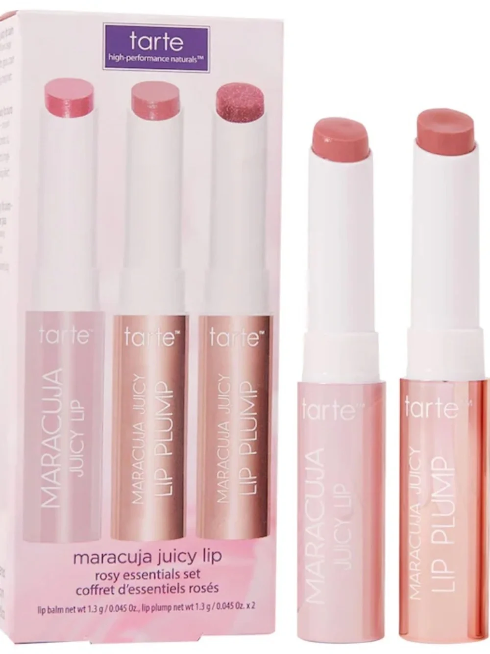 Tarte Mini Maracuja Juicy Lip Rosy Essentials Set (2 lip balms)